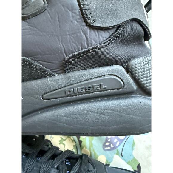 Diesel Men’s S-Serendipity Black Sneakers size 12 main image 5